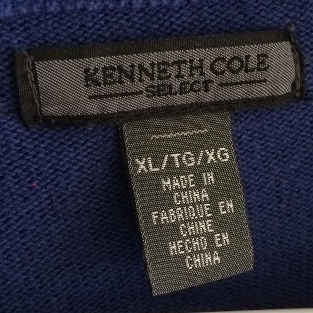 Kenneth Cole Select Zipper Sweater